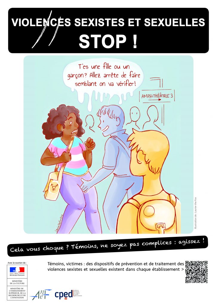 Affiche de prévention contre la transphobie
